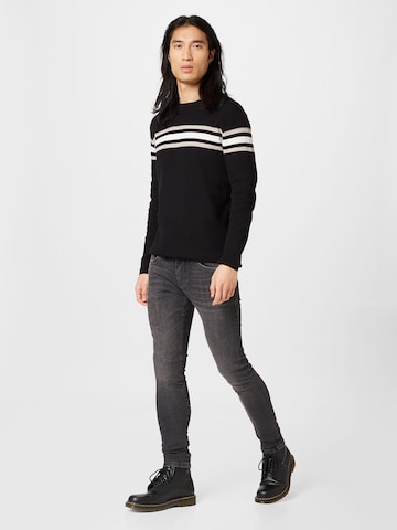 Key Largo Sweater 'BOOKING' in Black