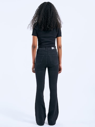 Dr. Denim Skinny Jeans 'Moxy High Flare' in Black