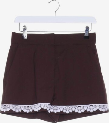 MSGM Shorts in XS in Brown: front