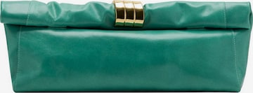 MANGO Clutch 'Twister' in Green: front