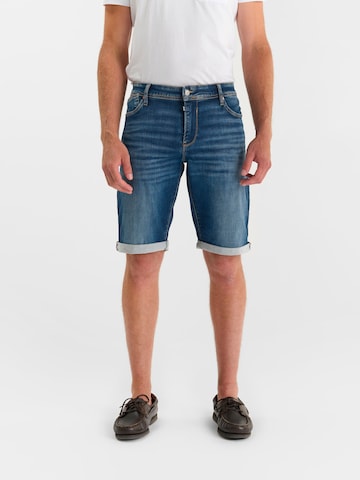 Le Temps Des Cerises Regular Jeans in Blauw: voorkant
