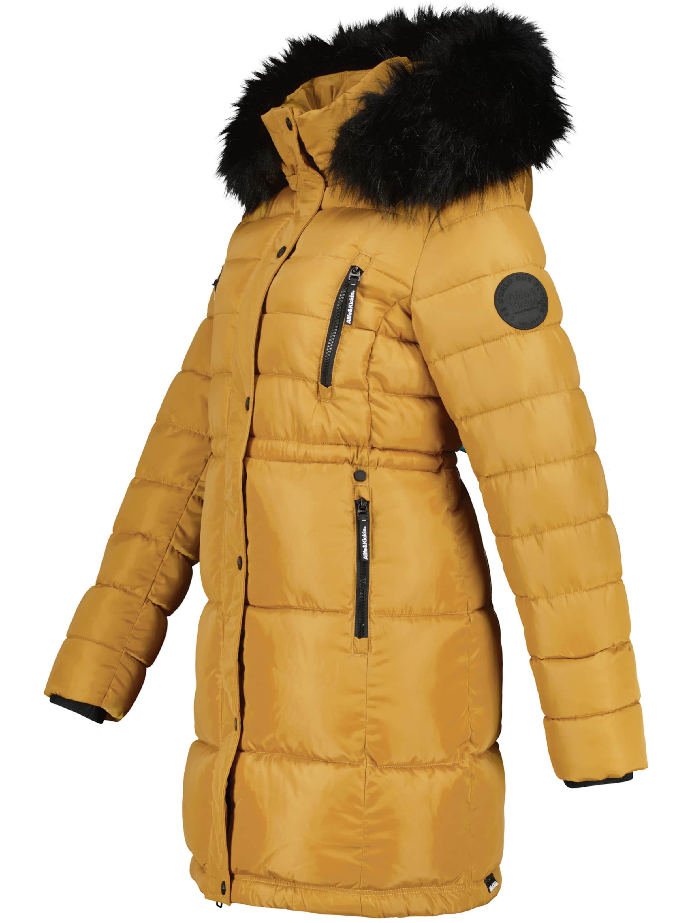 alife & kickin Winter coat 'NicolaAK A' in Yellow