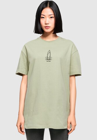 Merchcode T-Shirt 'Summer - Surf Vibes' in Grün: Vorderseite