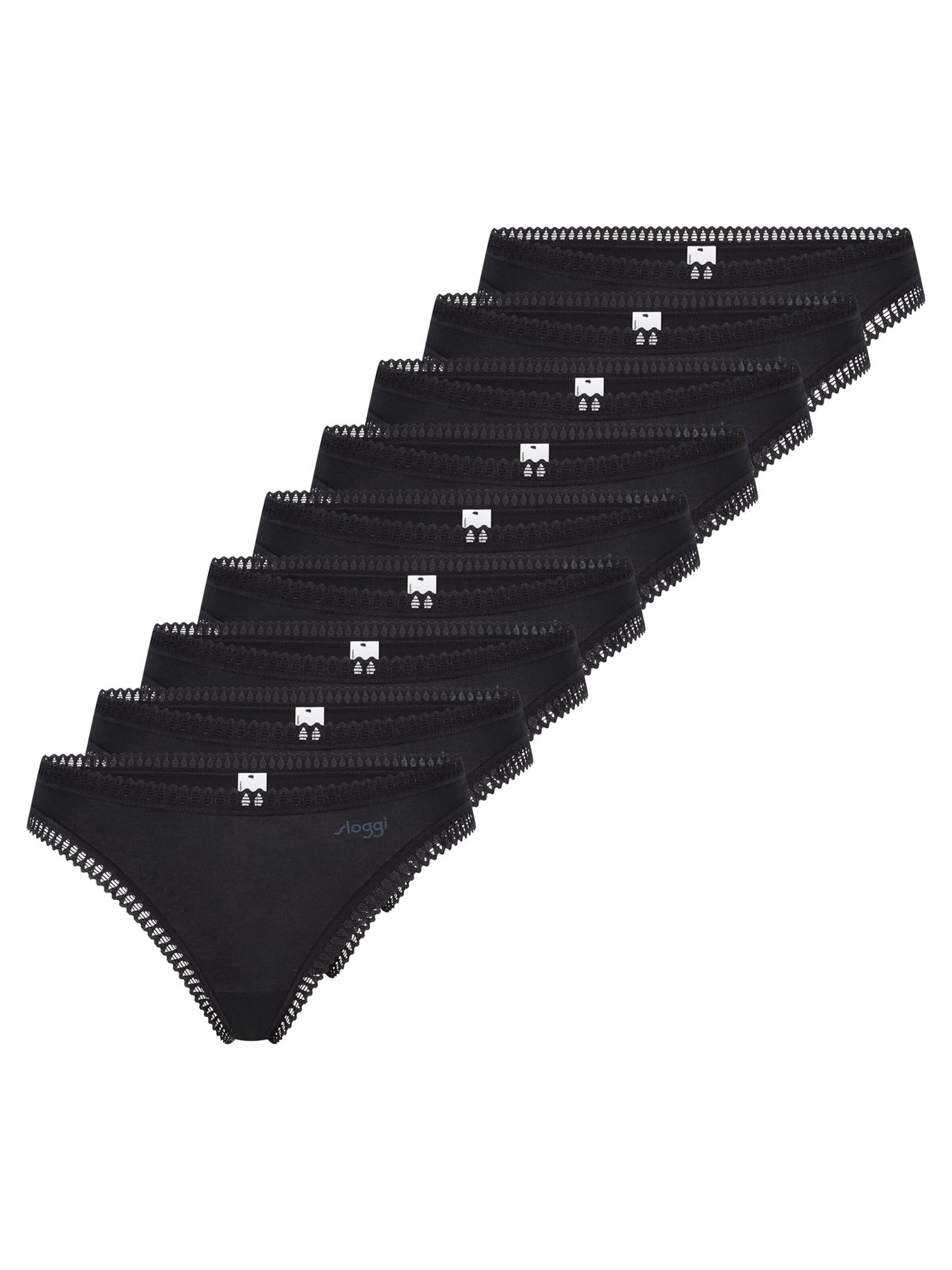 SLOGGI Thong 'GO Crush' in Black: front