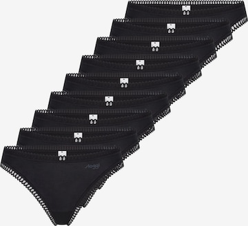 SLOGGI Thong 'GO Crush' in Black: front