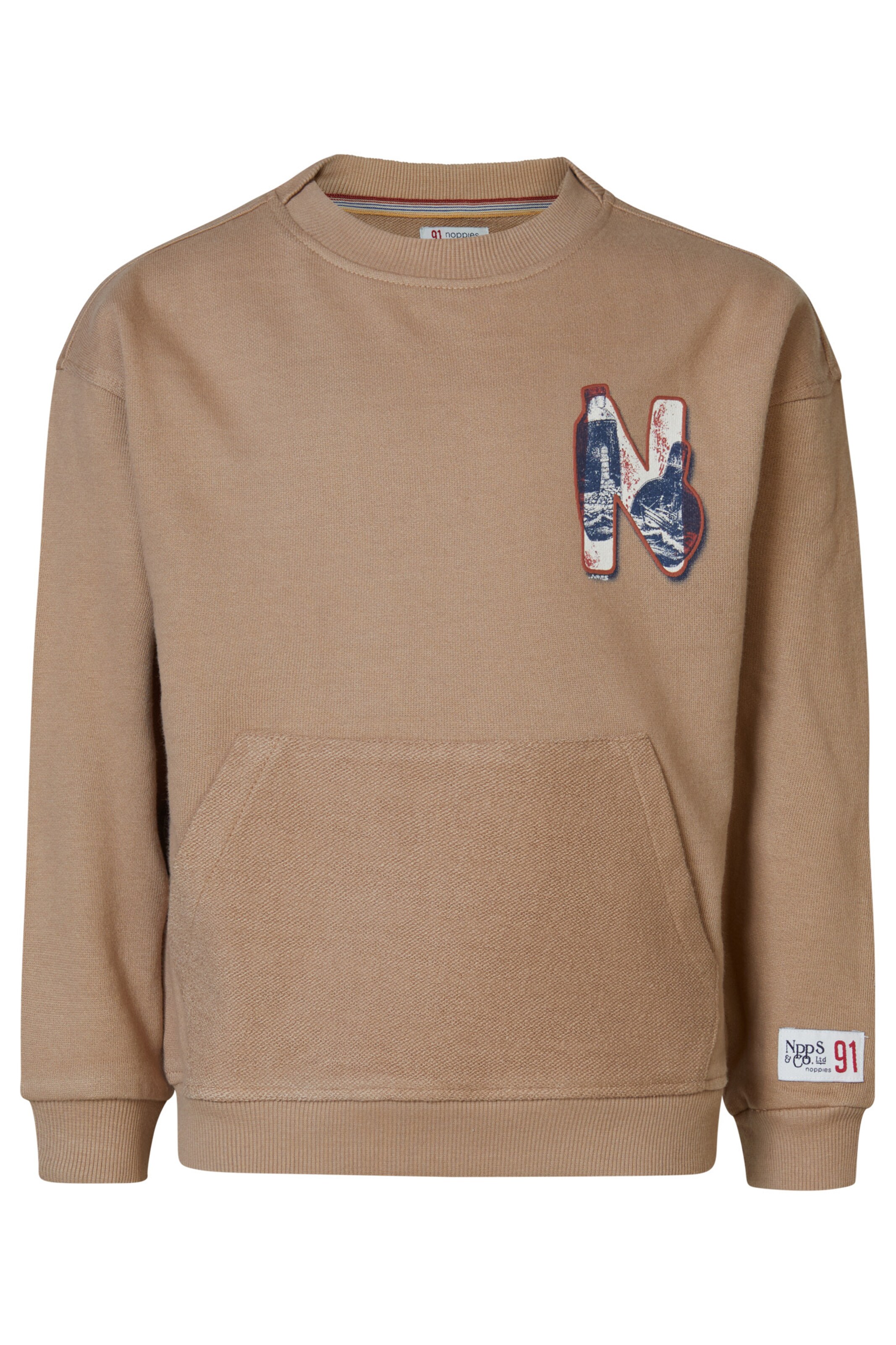 Noppies Sweatshirt 'Halifax' in Beige: front