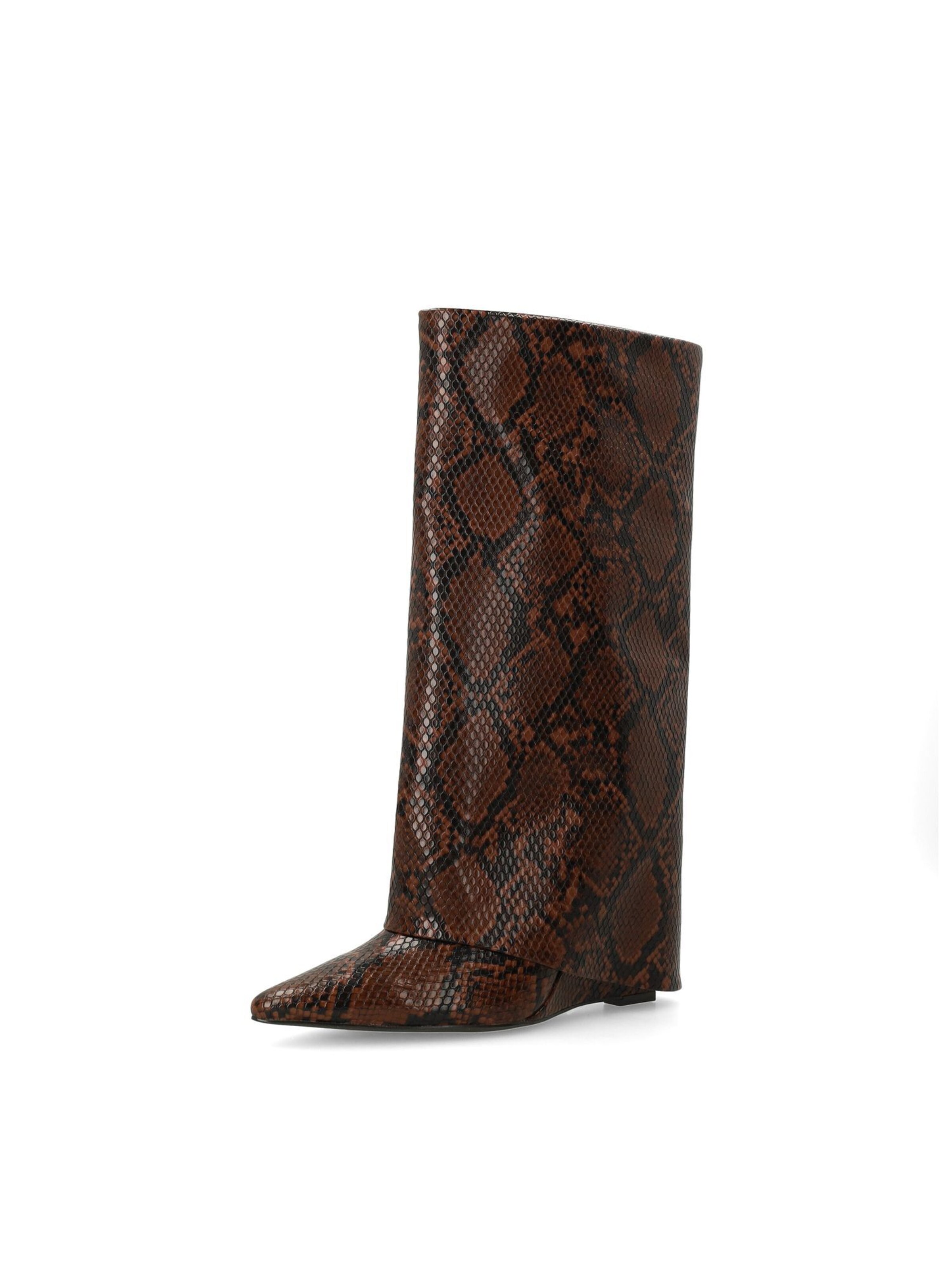Bottes de cowboy SACHA en marron : devant