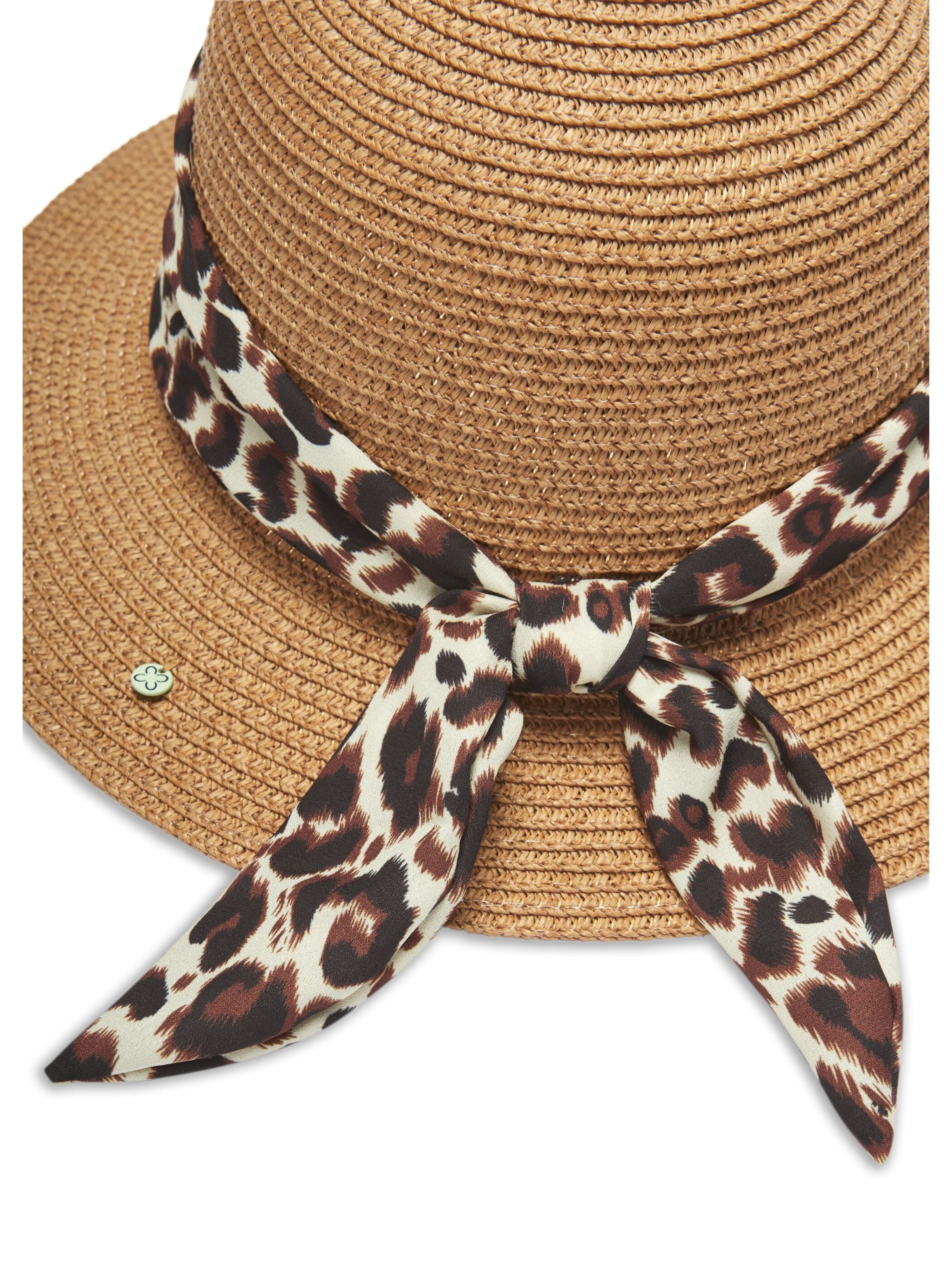 CODELLO Sonnenhut mit Leoband in Beige