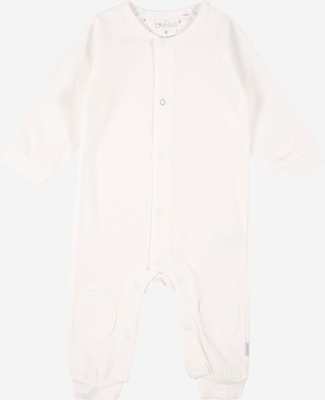BESS Dungarees in White: front