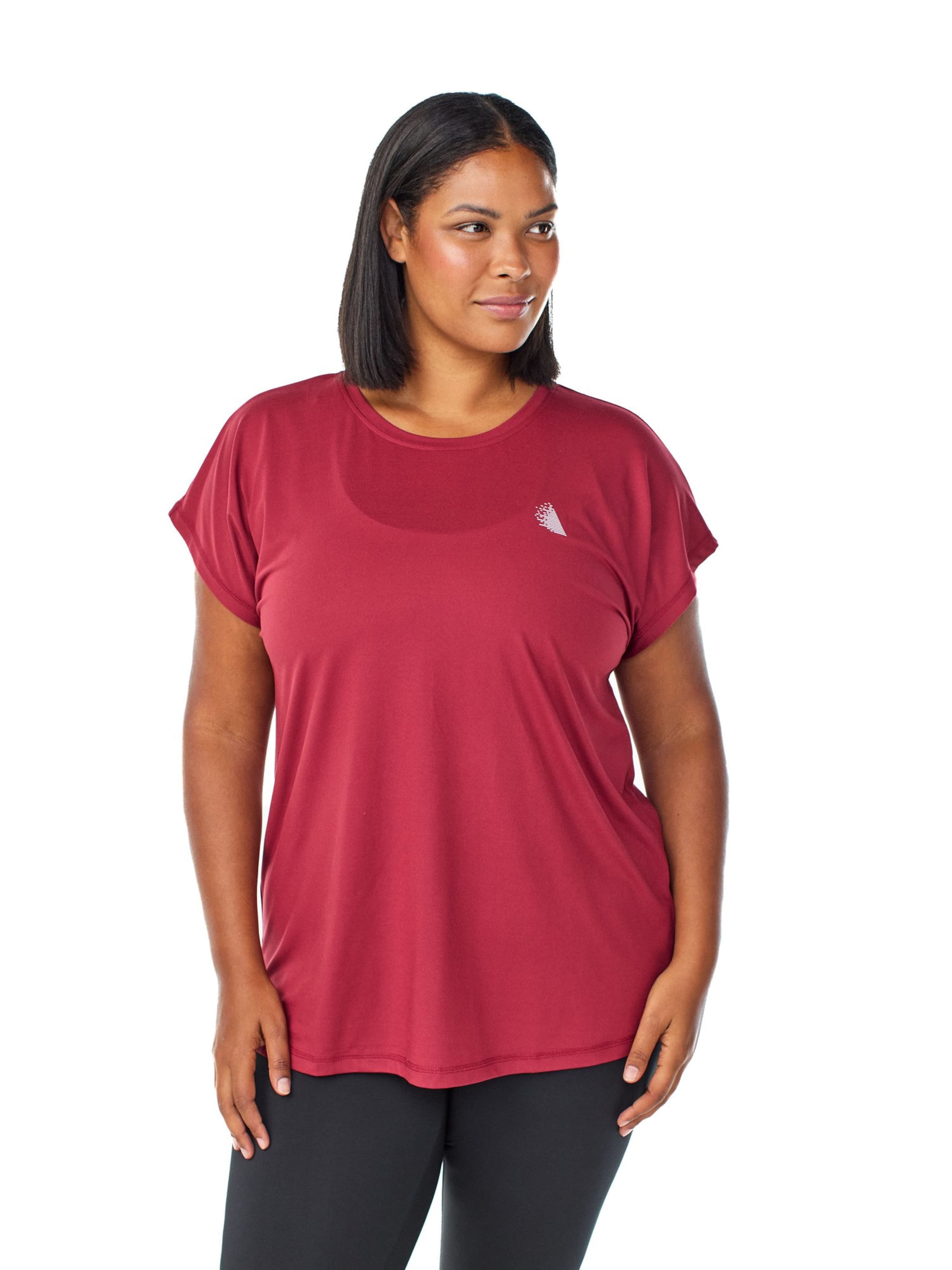 Zizzi Футболка 'ABASIC' в Красный