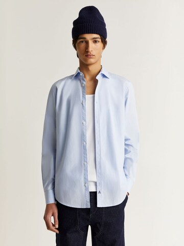 mėlyna Scalpers Standartinis modelis Marškiniai 'Fancy ': priekis