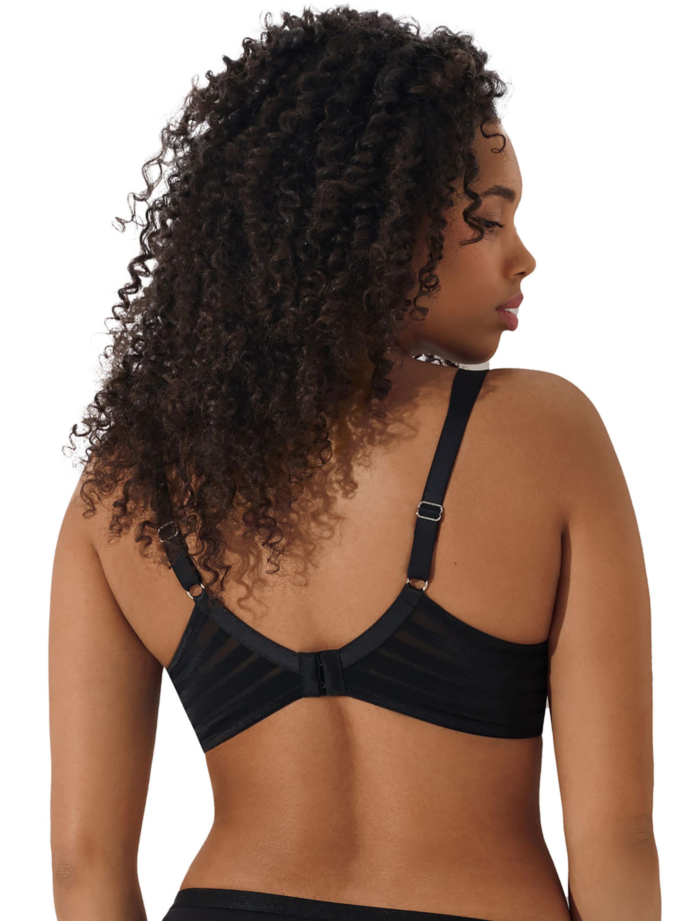 Lisca T-shirt Bra 'Alegra' in Black