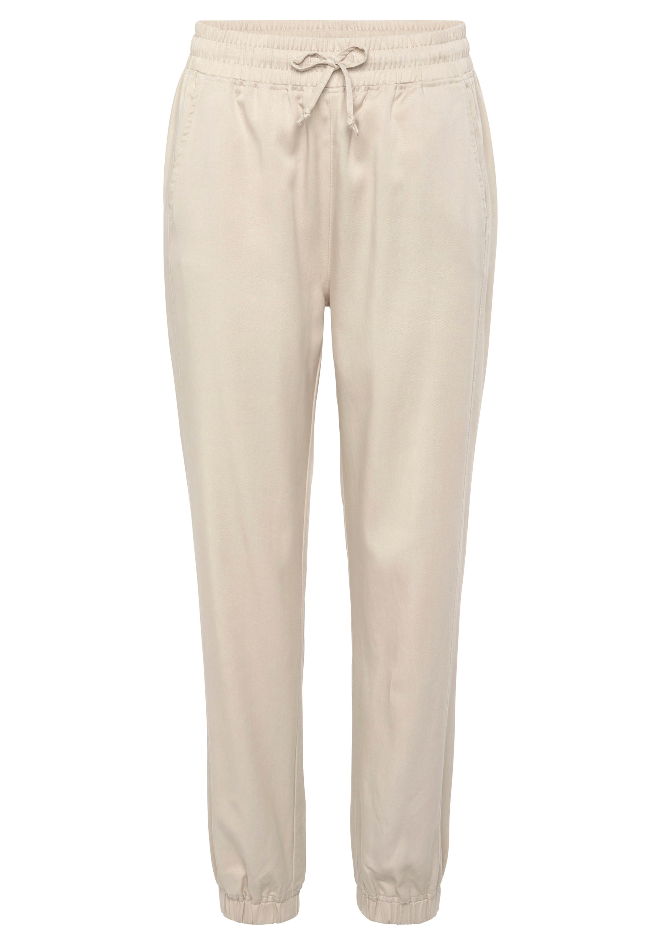 LASCANA Tapered Παντελόνι σε μπεζ: μπροστά