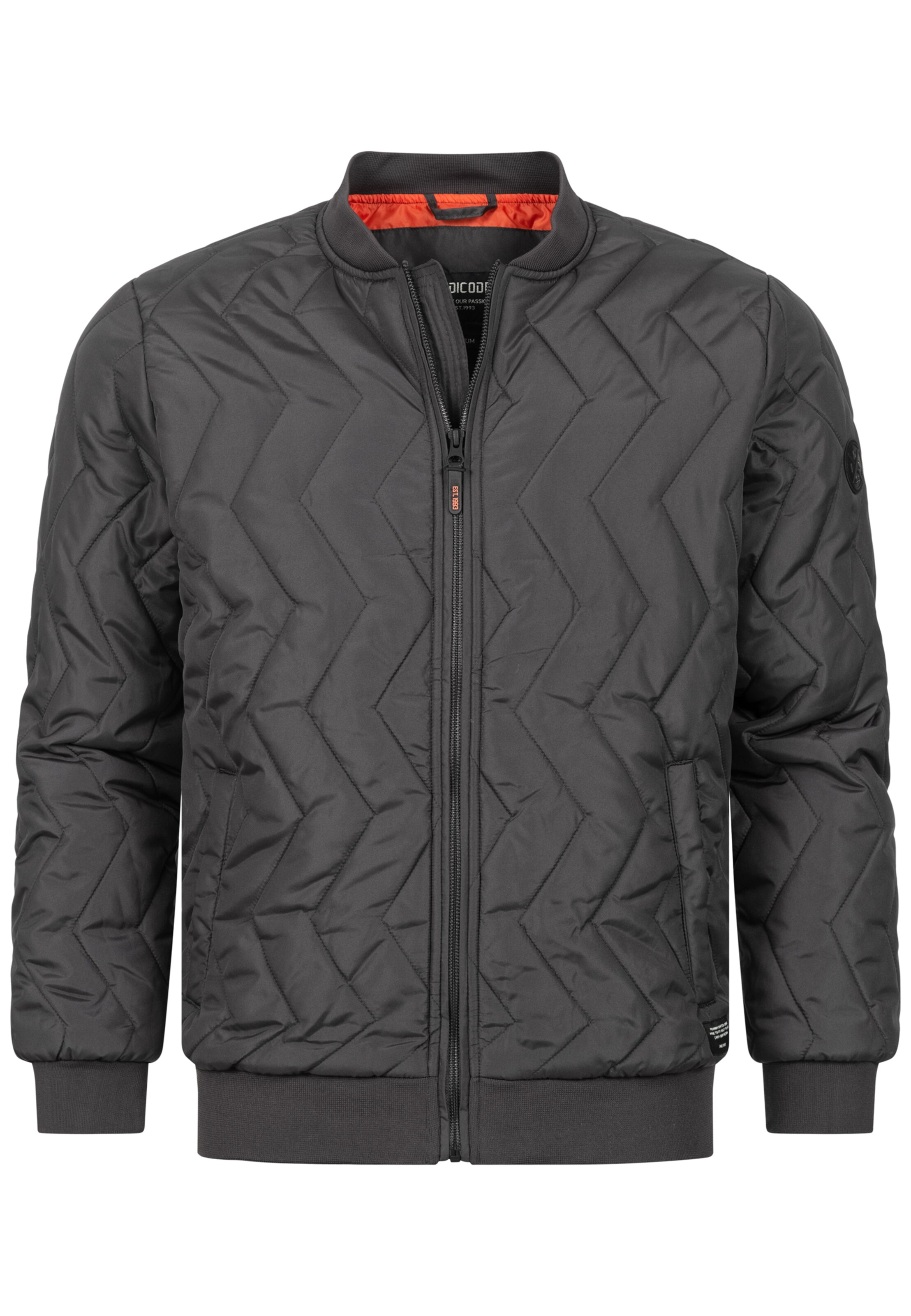 INDICODE JEANS Übergangsjacke ' Gatlin ' in Grau: Vorderseite