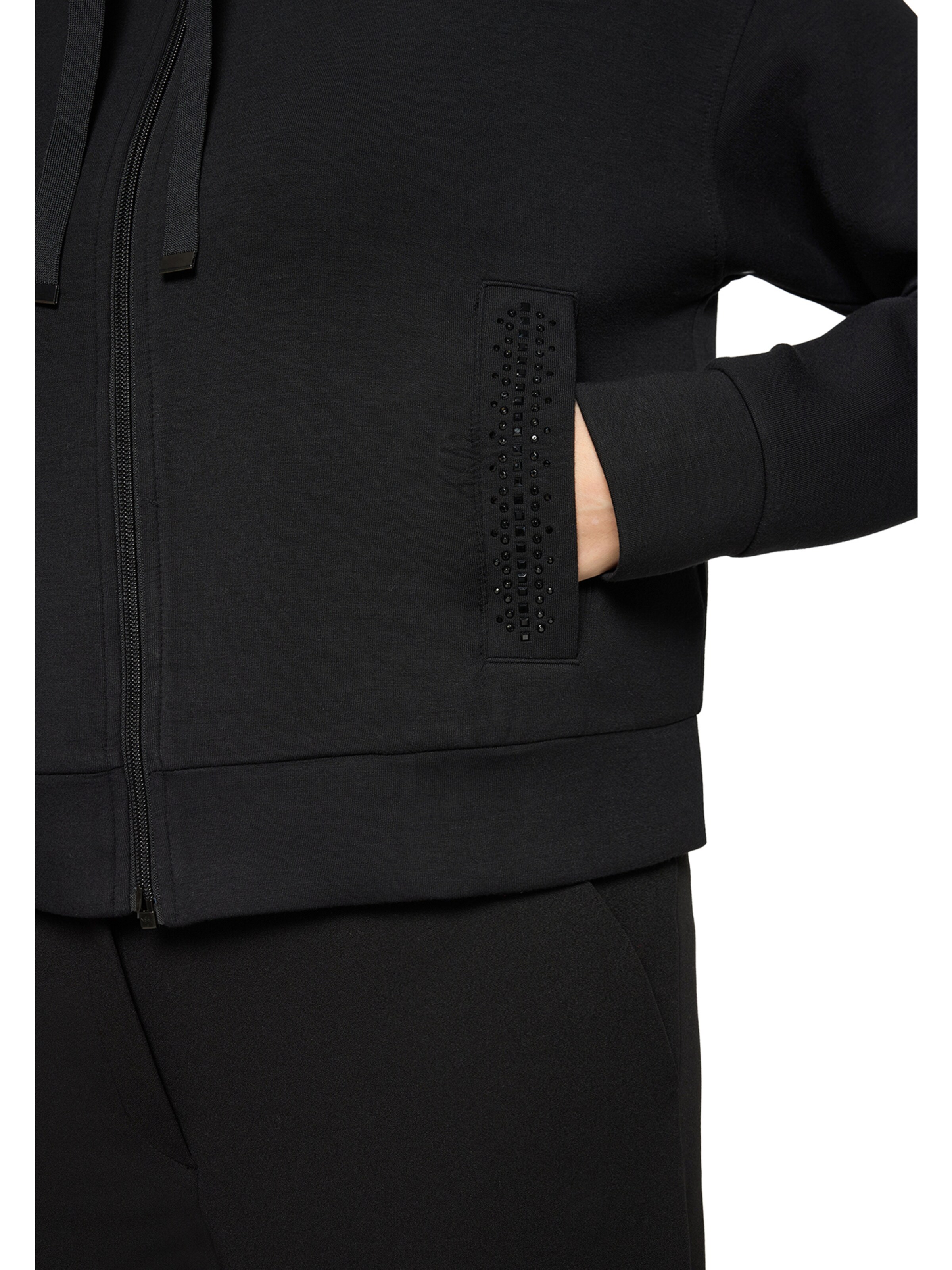 Betty Barclay Zip-Up Hoodie in Black