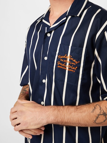 Redefined Rebel Comfort fit Button Up Shirt 'Duke' in Blue