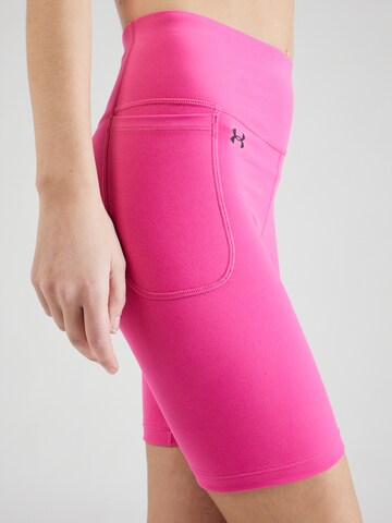 UNDER ARMOUR Skinny Sports trousers 'Motion' in Pink