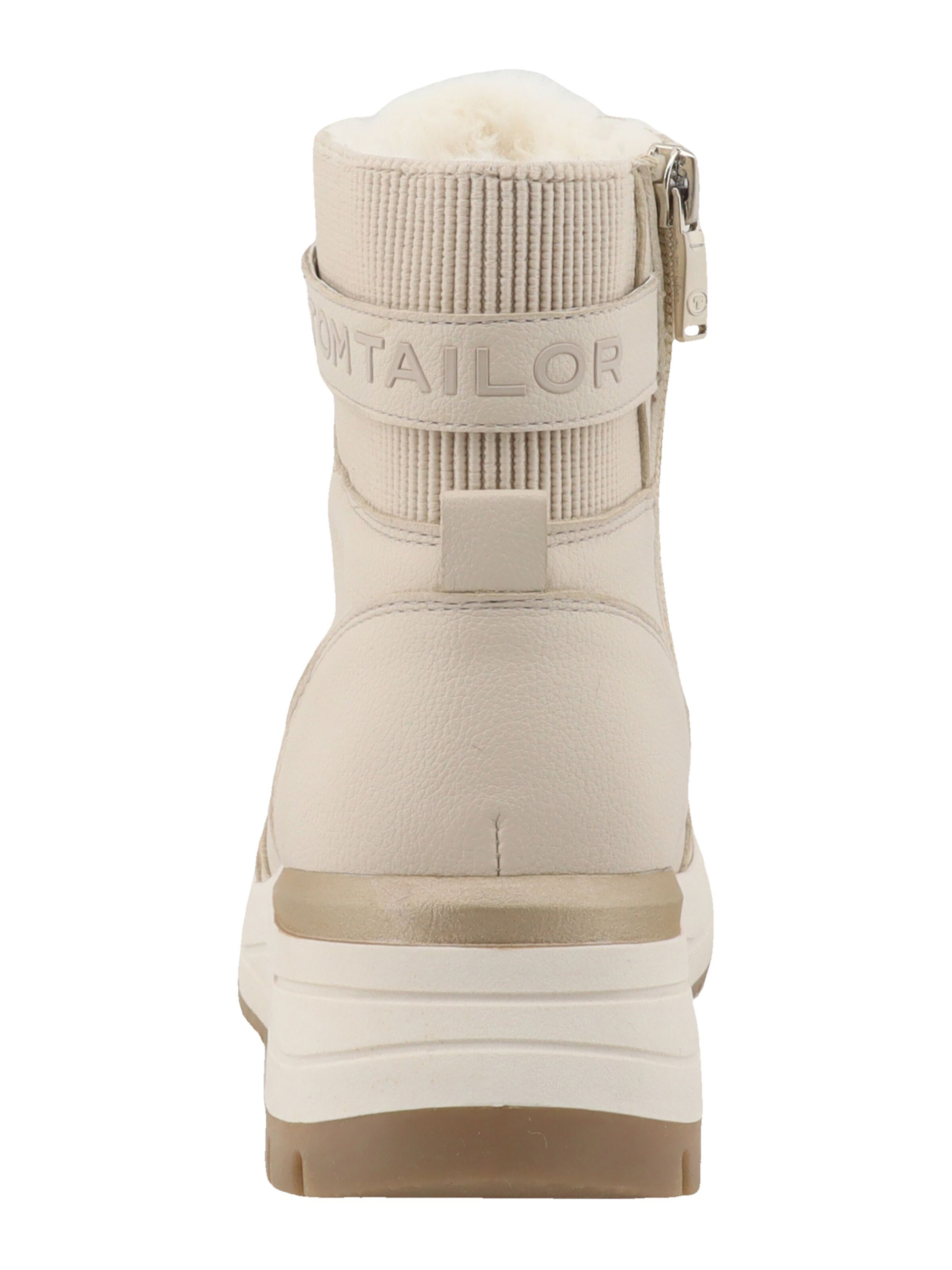 TOM TAILOR Ботинки на шнуровке в Бежевый