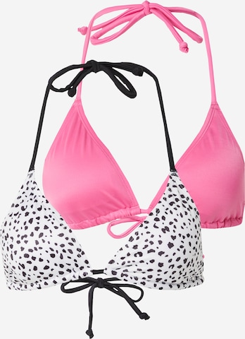 Dorina Triangle Bikini Top in Pink: front