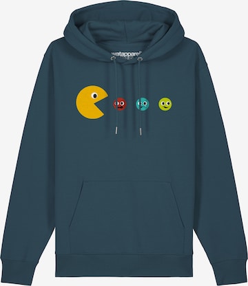 Sweat-shirt ' Pacmännchen ' Watapparel en bleu : devant