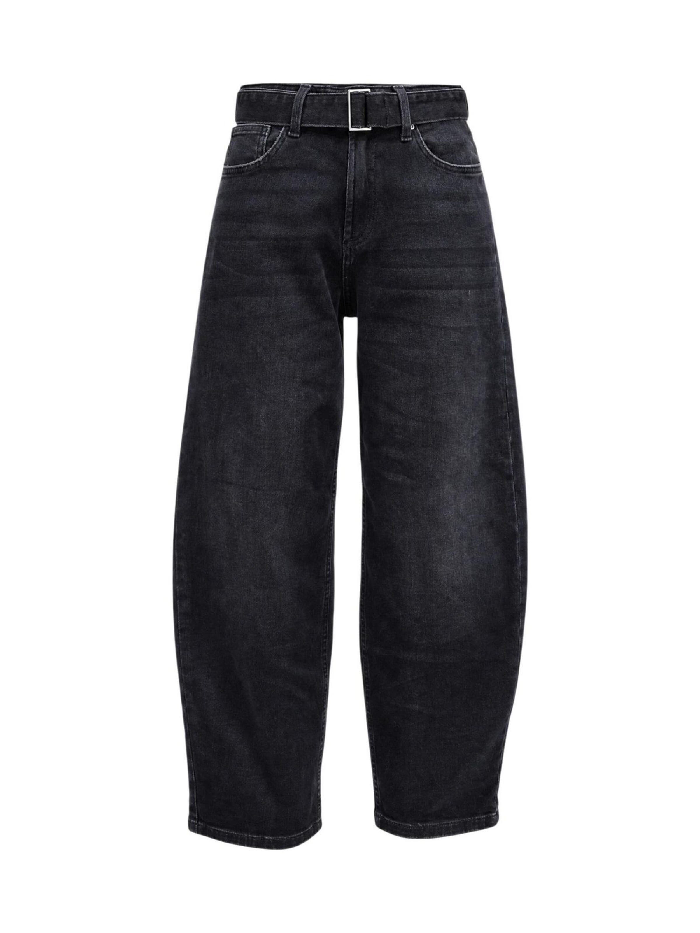 Wide leg Jeans 'Onlfenanda' di ONLY in nero: frontale