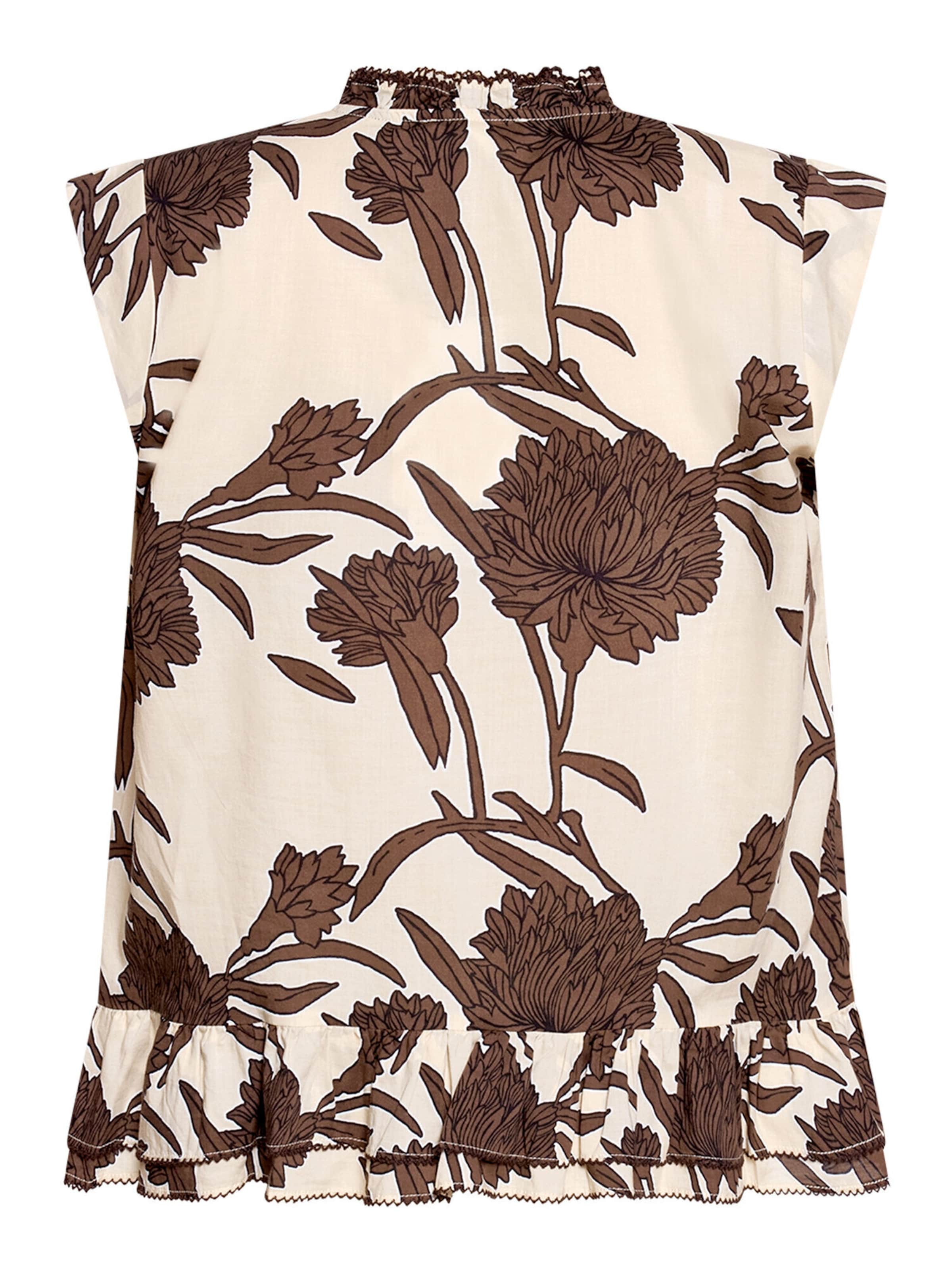 Cartoon Bluse in Beige
