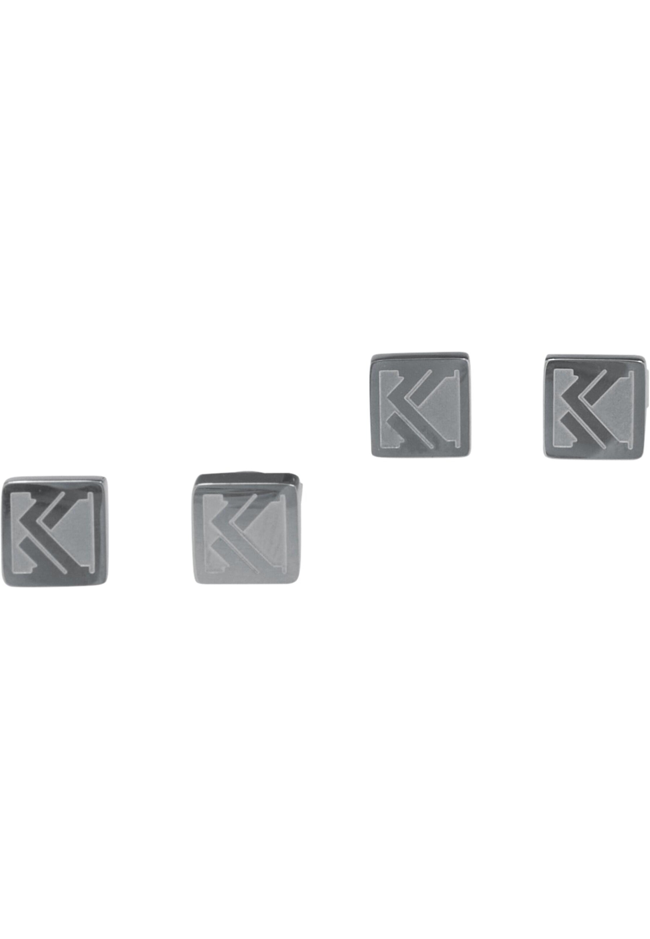 Boucles d'oreilles Karl Kani en argent : devant