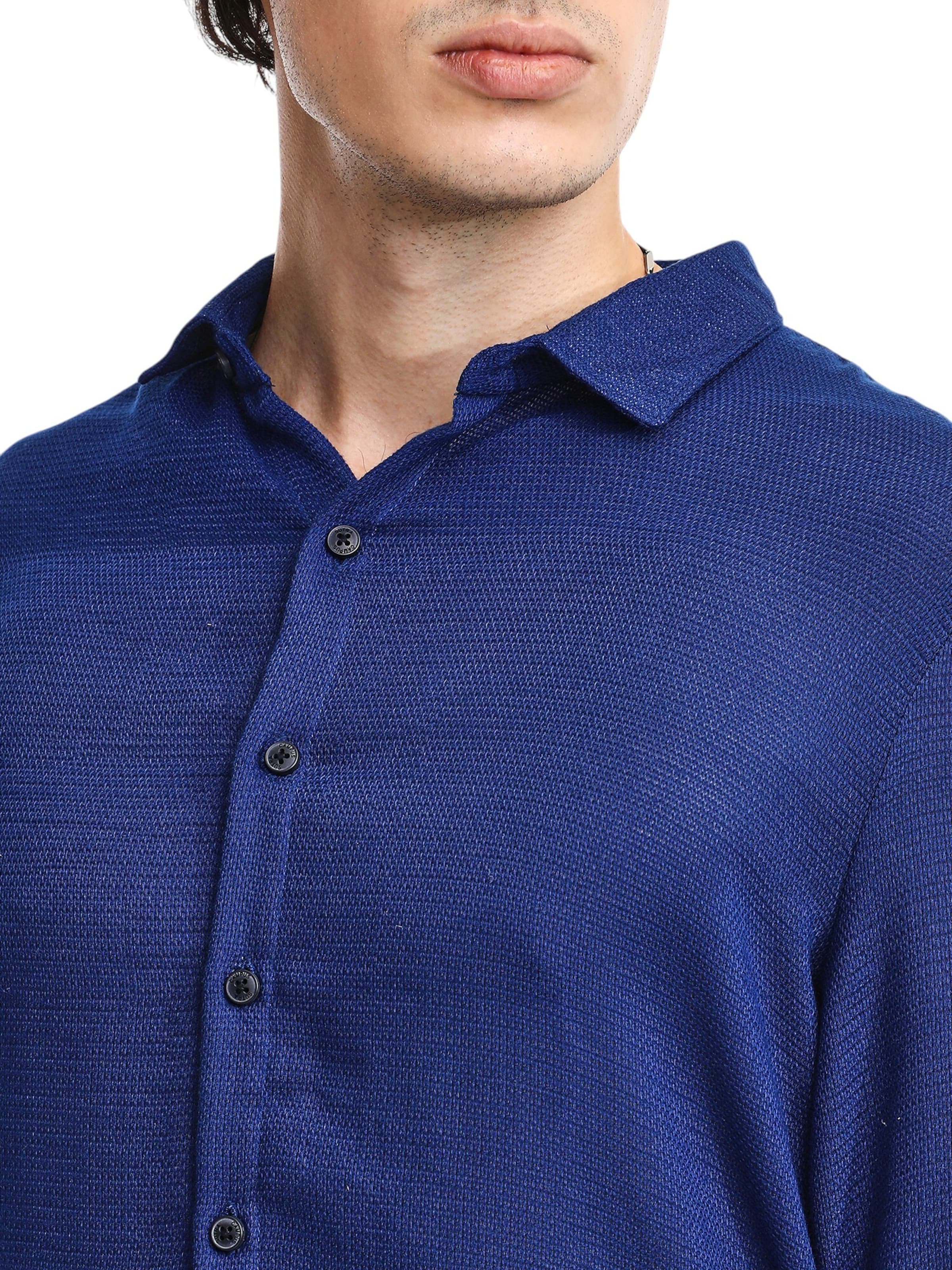 Regular fit Camicia 'Thyrza' di Campus Sutra in blu