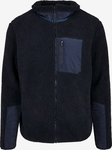 Veste en polaire Urban Classics en bleu : devant