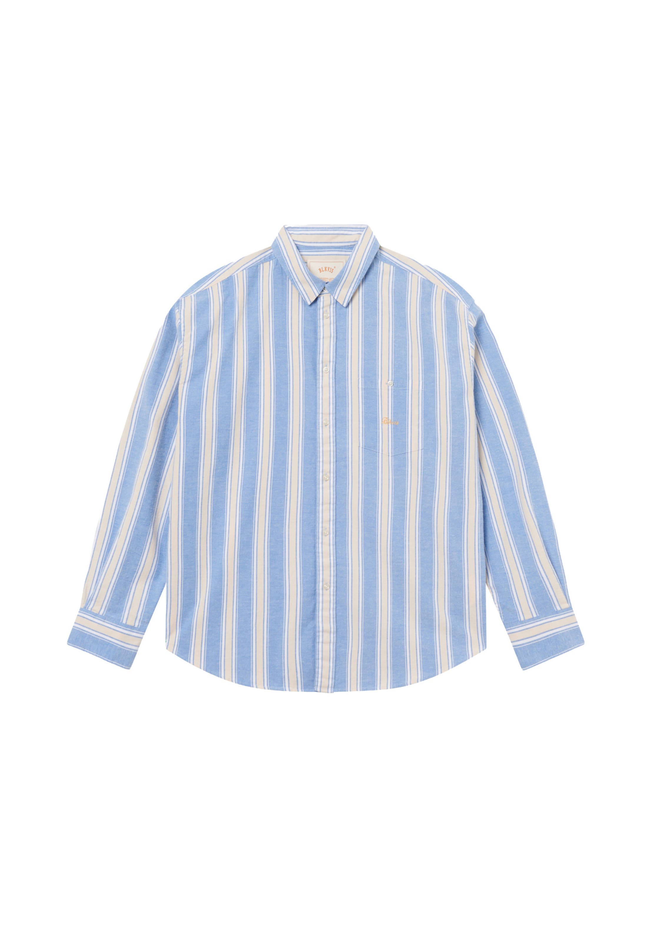 BLKVIS - Ajuste regular Camisa en azul: frente