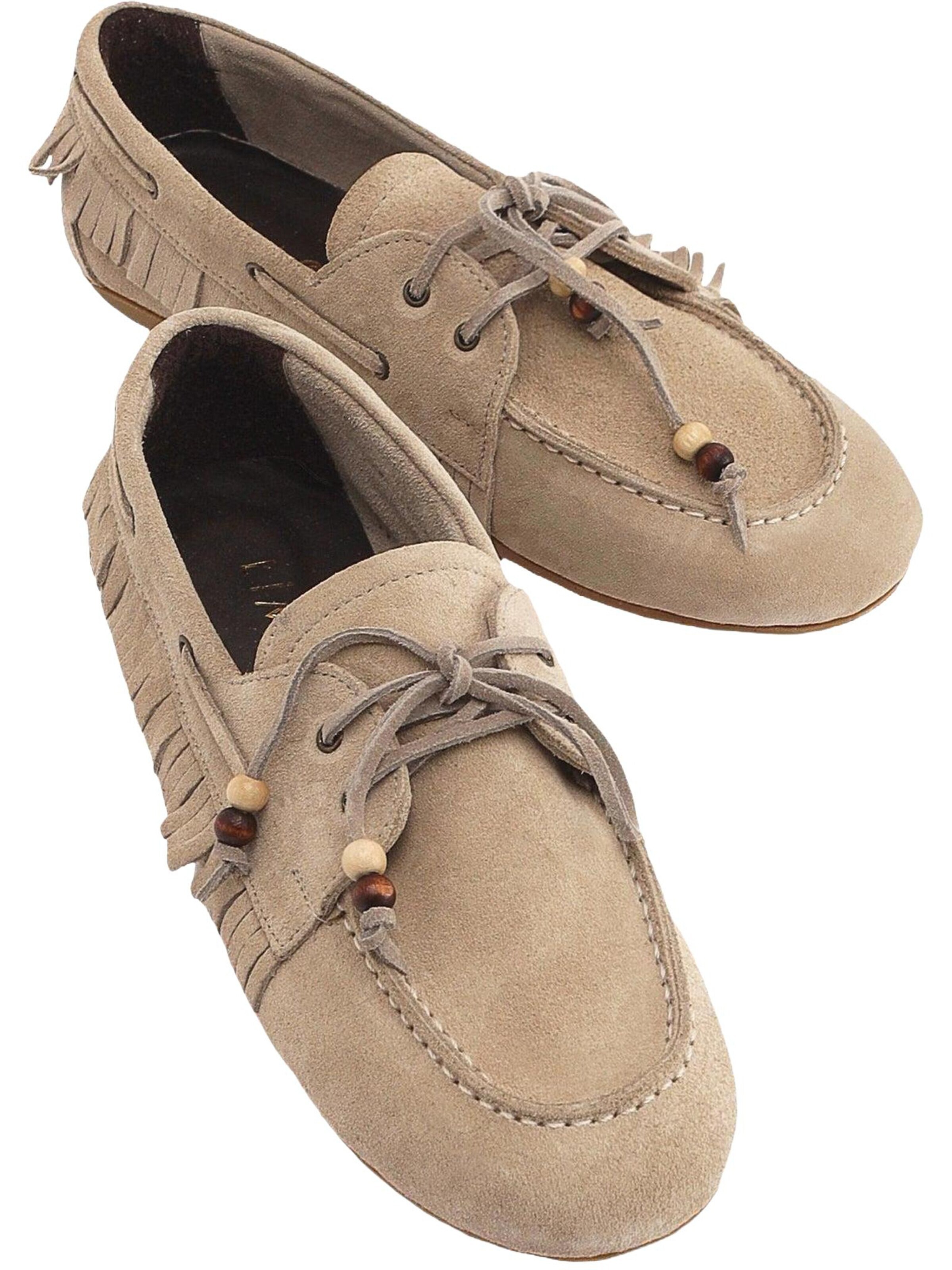 Limoya Mokassin 'Rania'‌‌‌ in Beige: Vorderseite
