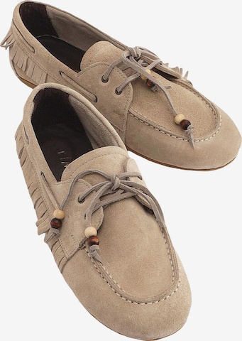 Limoya Mokassin 'Rania' in Beige: Vorderseite