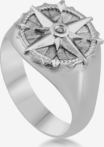 Akitsune Ring 'Guidance' in Silver: front