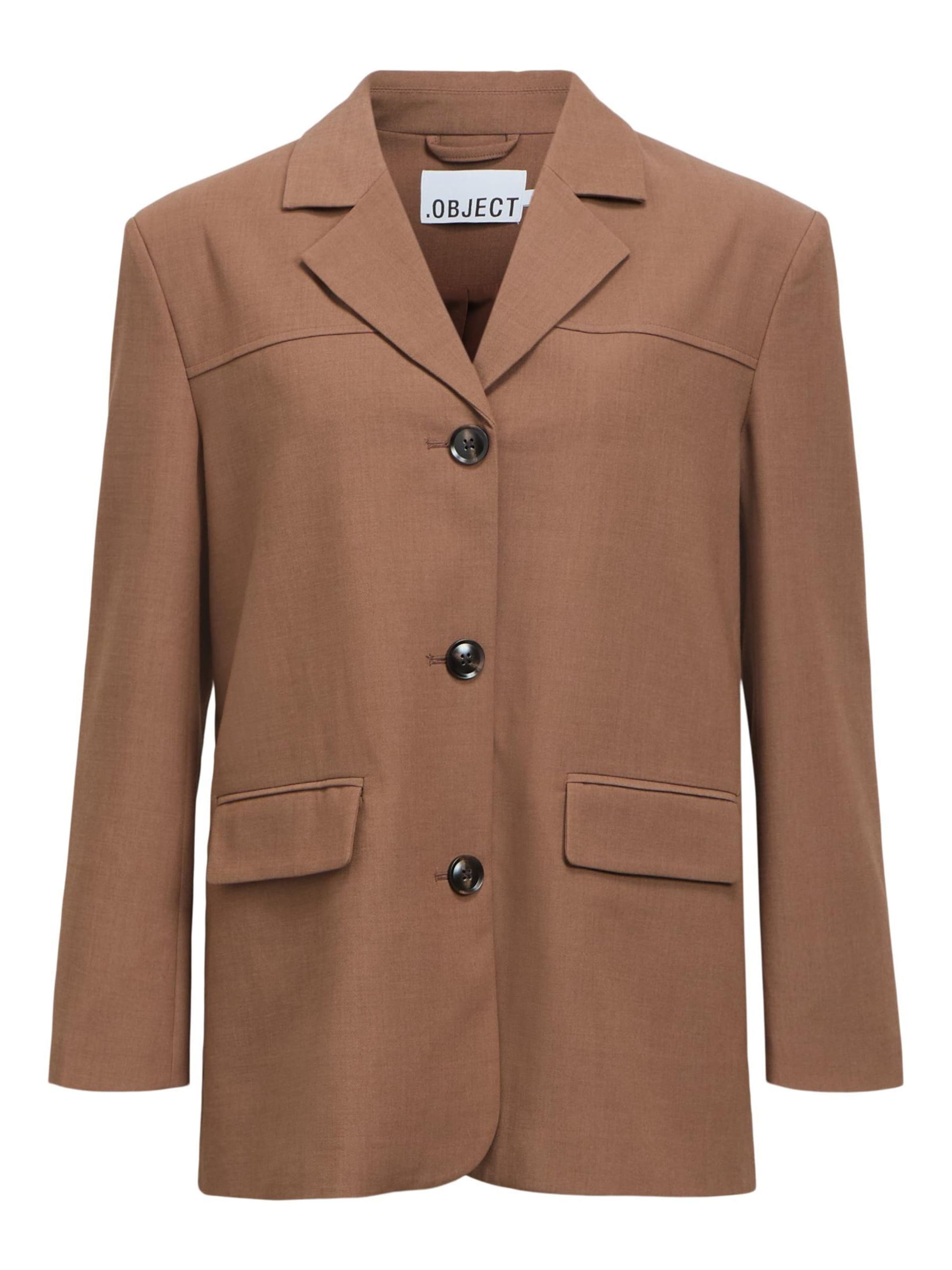 OBJECT - Blazer 'OBJINELA' en marrón: frente