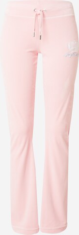 Juicy Couture Bootcut Kalhoty 'LISA 'ALL HAIL JUICY'' – pink: přední strana