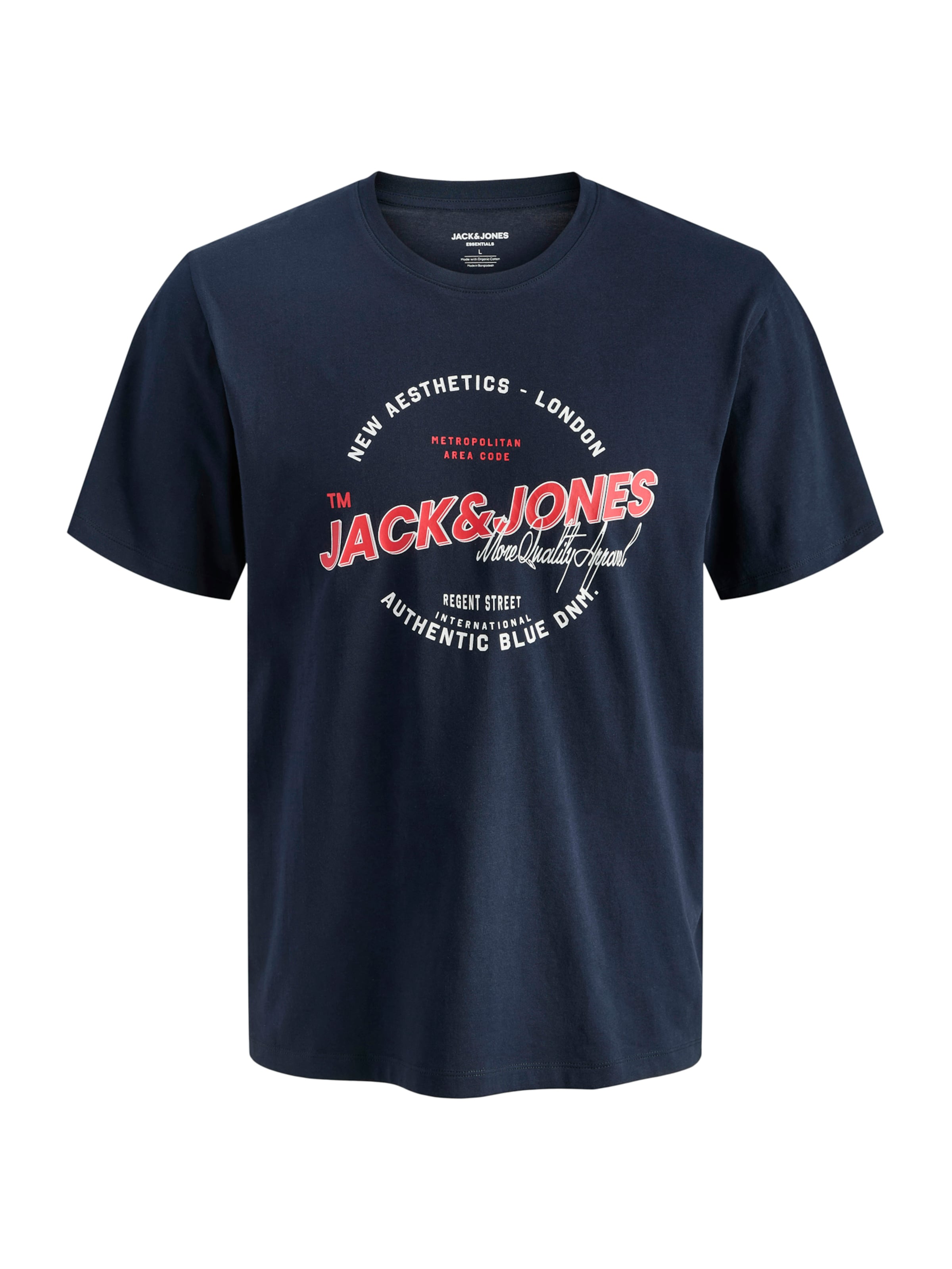 JACK & JONES - Camiseta en azul: frente