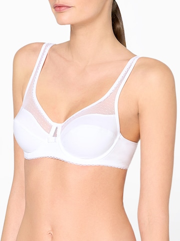 Nur Die T-Shirt Bügel-BH ' Pure Elegance ' in Weiß