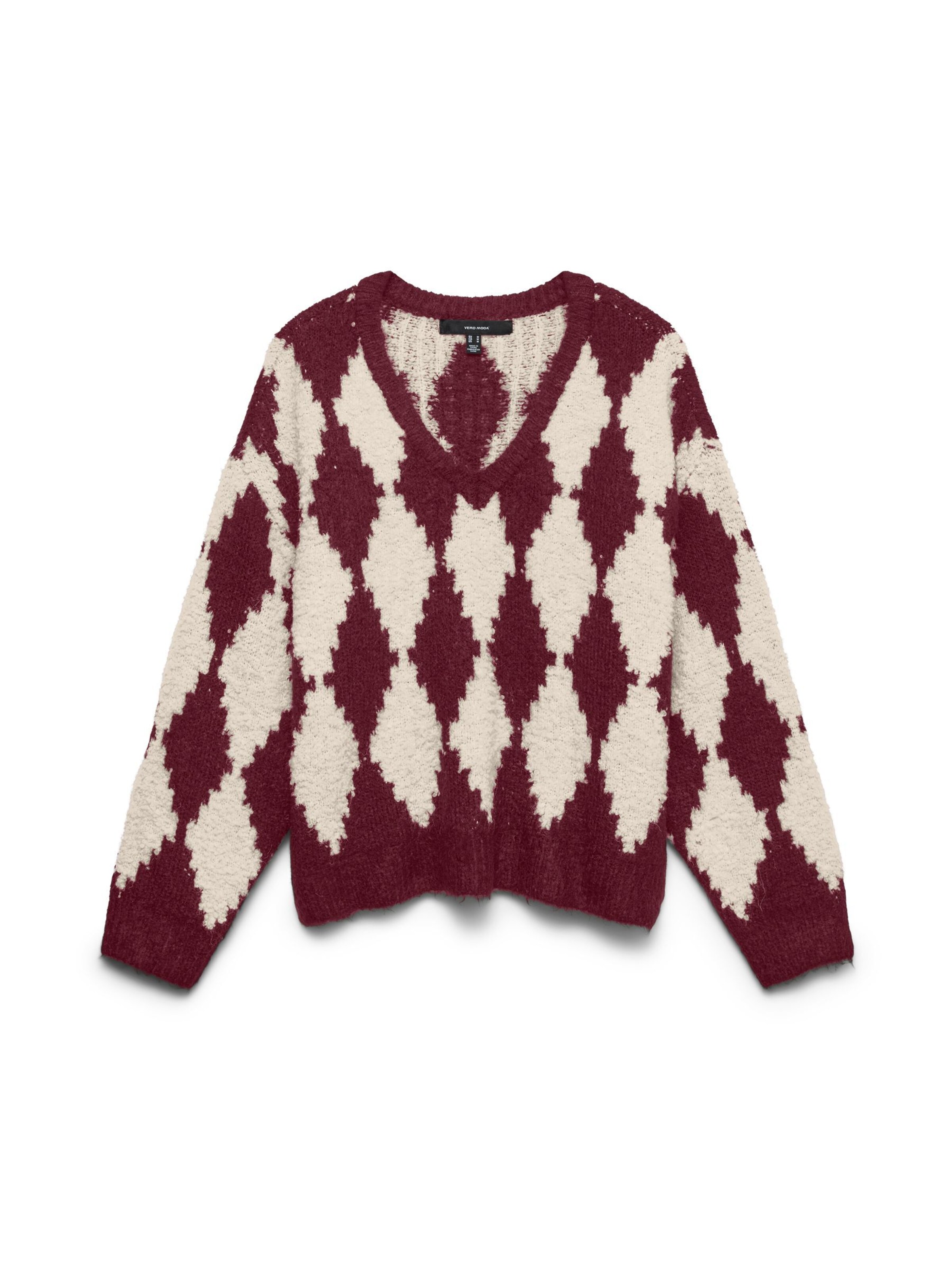 Pullover 'COLLEEN' di Vero Moda Curve in rosso: frontale
