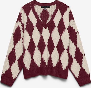 Pullover 'COLLEEN' di Vero Moda Curve in rosso: frontale