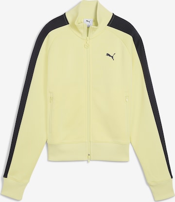 PUMA Sweatvest 'T7 Always On' in Geel: voorkant