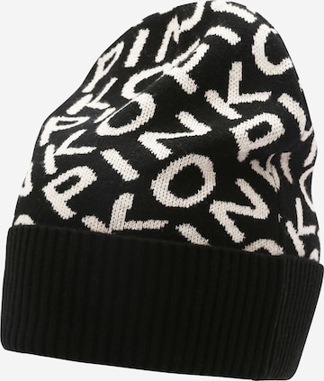 PINKO Beanie 'FRAPPATO' in Black: front