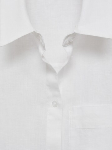 MANGO Bluzka 'LINO' w kolorze biały