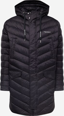 ARMANI EXCHANGE Winter jacket 'Tessuto' in Black: front