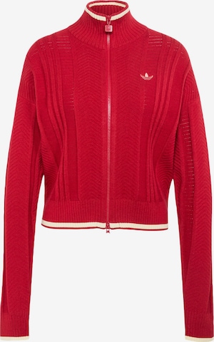 Geacă tricotată 'Firebird' de la ADIDAS ORIGINALS pe roșu: față