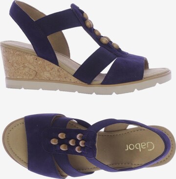 GABOR Sandals & High-Heeled Sandals in 38 in Blue: front