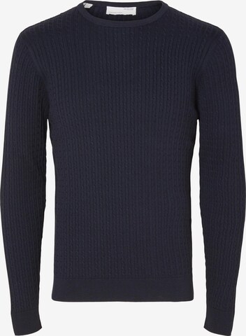 SELECTED HOMME Trui 'Berg' in Blauw: voorkant