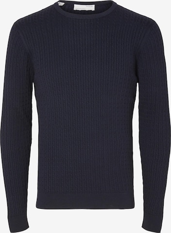 SELECTED HOMME Trui 'Berg' in Blauw: voorkant