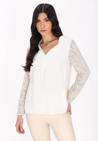 faina Blouse 'Glow' in White: front