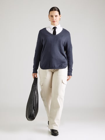 Pull-over 'CARMARGARETA' ONLY Carmakoma en bleu