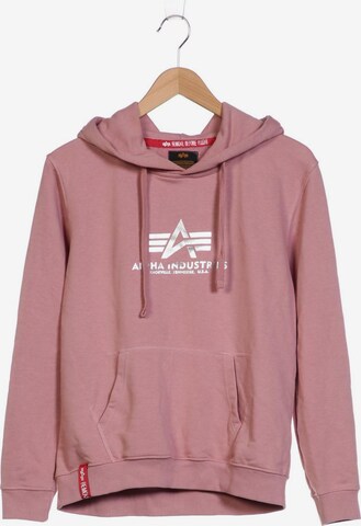 ALPHA INDUSTRIES Sweatshirt & Zip-Up Hoodie in M in Pink: front